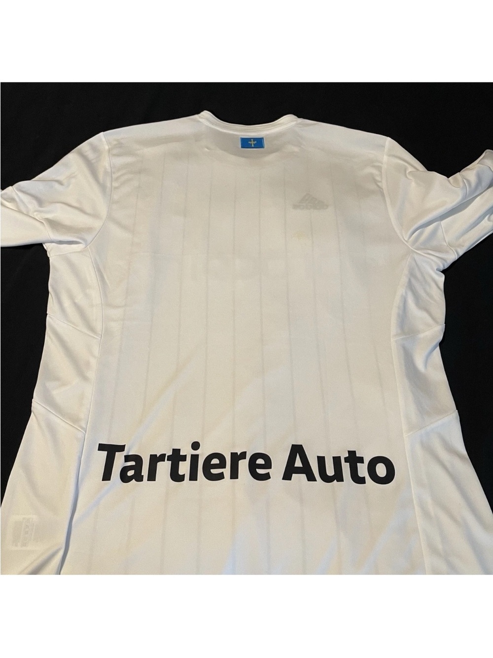 adidas White and Black Pinstripe Soccer Jersey - Picture 8 of 11